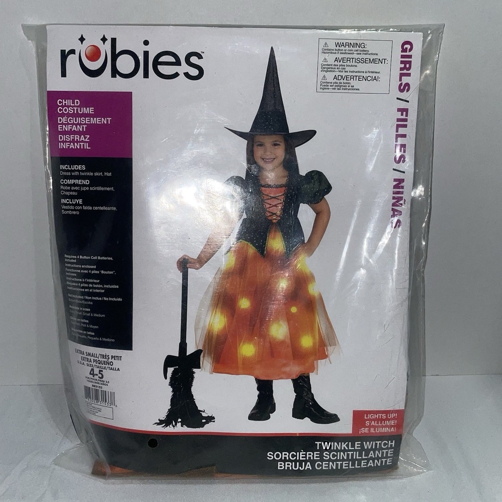 Light Up Twinkle Witch Girl's‎ Costume- Halloween